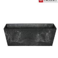 Artstone仿石花紋天然樹脂花盆艾拉長(zhǎng)條55種植花盆